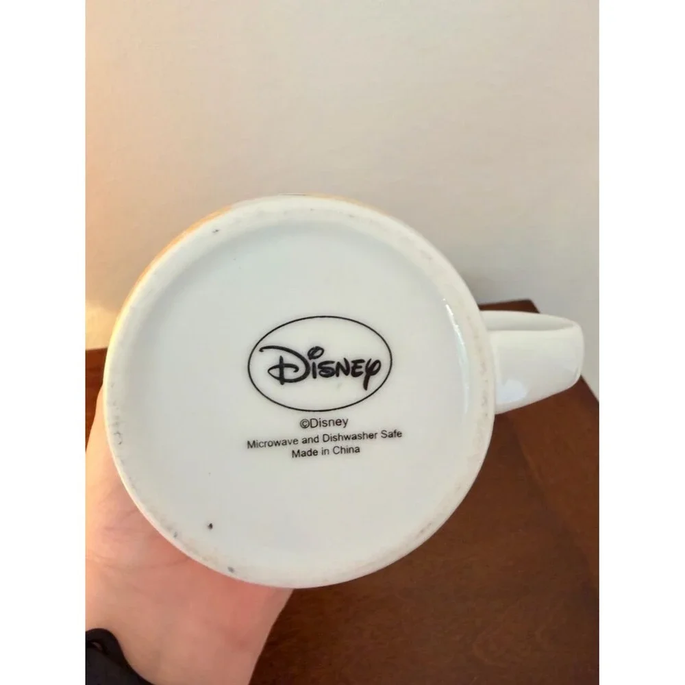 Disney White Ceramic Mug with Black Logo